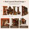 Citrus; Fall Decorations for Home 2026, 3D Wooden Harvest Sign with Pumpkins, Maple Leaves & Sunflowers, Rustic Thanksgiving Tabletop Decor, Farmhouse Autumn Shelf & Mantel Decoration; Category:Fall Tabletop Decor; Image:3